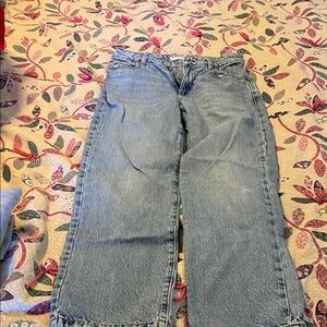 Garage Light Blue Straight Leg Jeans